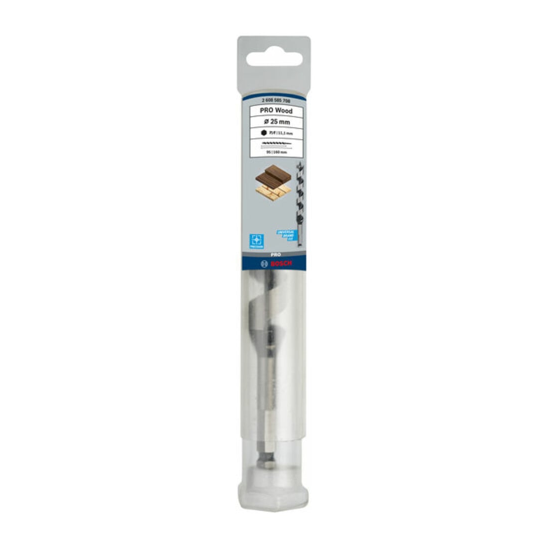 Bosch houtboor zeskant 25 x 100 x 160 mm d 11,1 mm