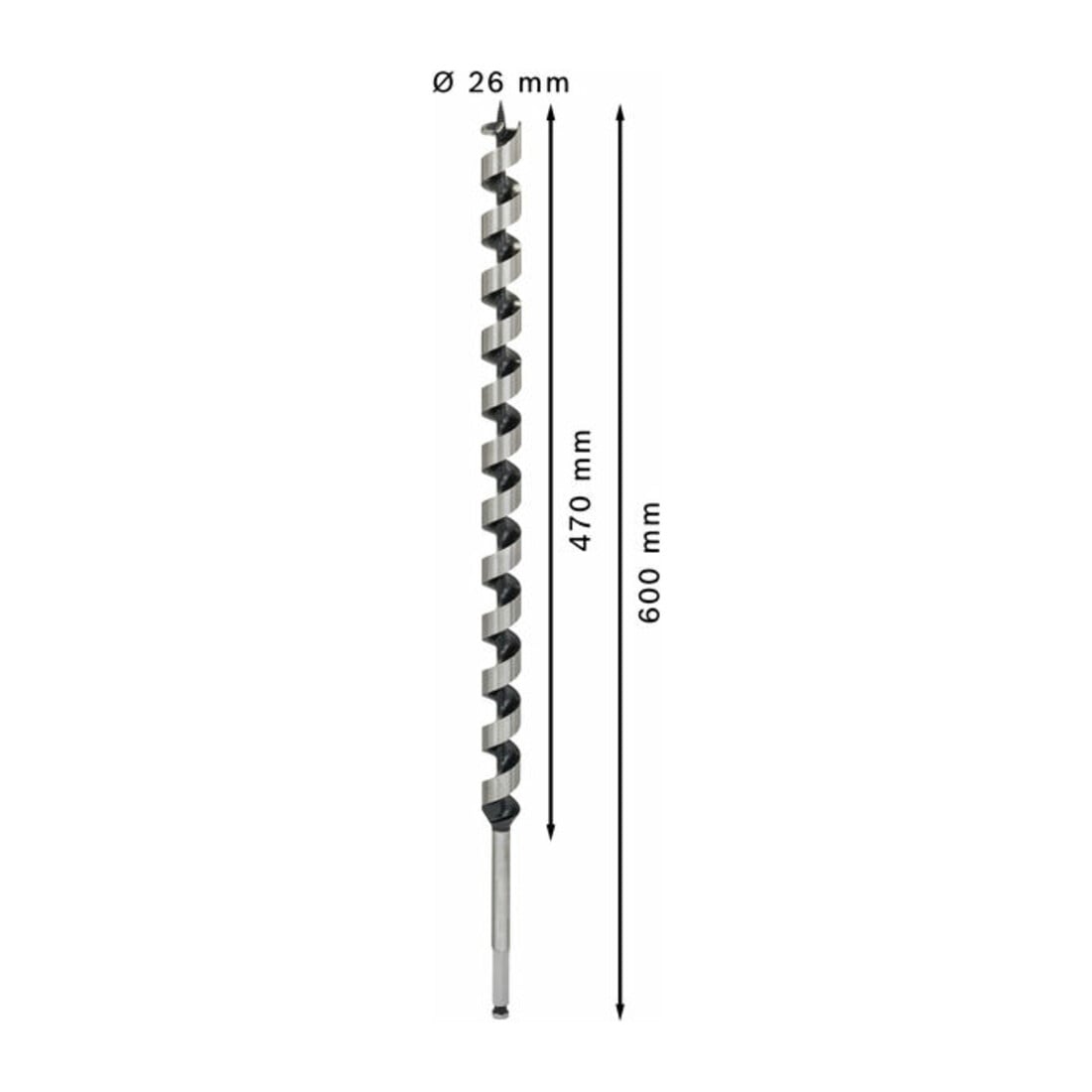 Bosch houtboor zeskant 26 x 470 x 600 mm d 11,1 mm
