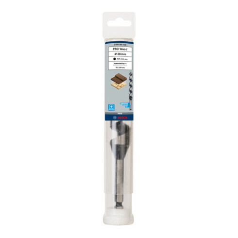 Bosch houtboor zeskant 28 x 95 x 160 mm d 11,1 mm