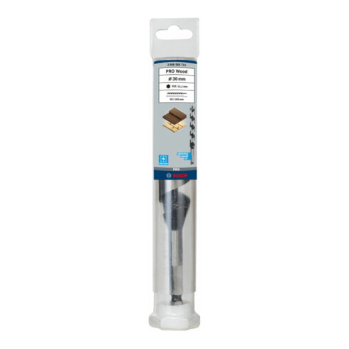 Bosch houtboor zeskant 30 x 95 x 160 mm d 11,1 mm