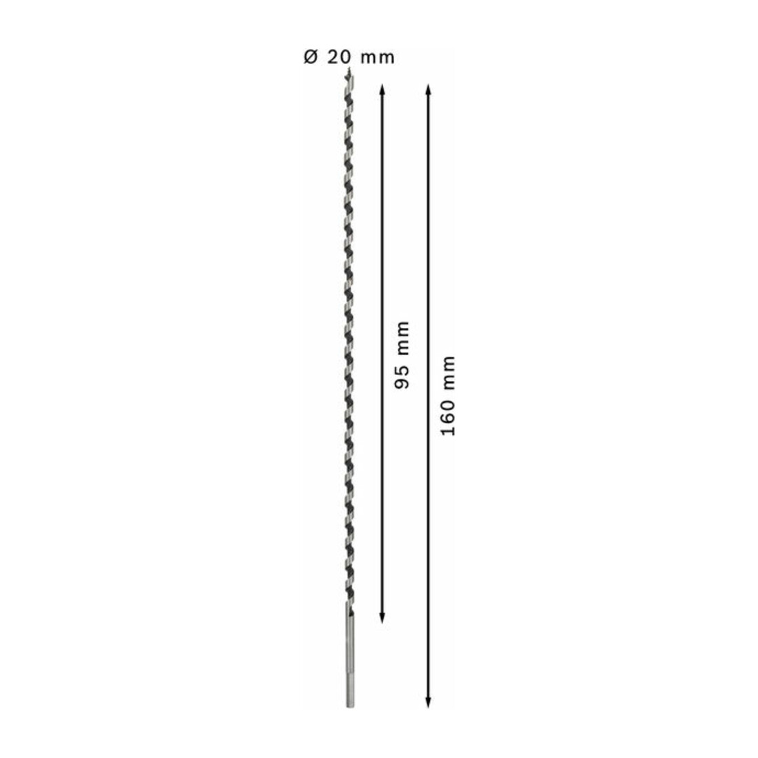 Bosch houtboor zeskant 7 x 385 x 450 mm d 5,6 mm