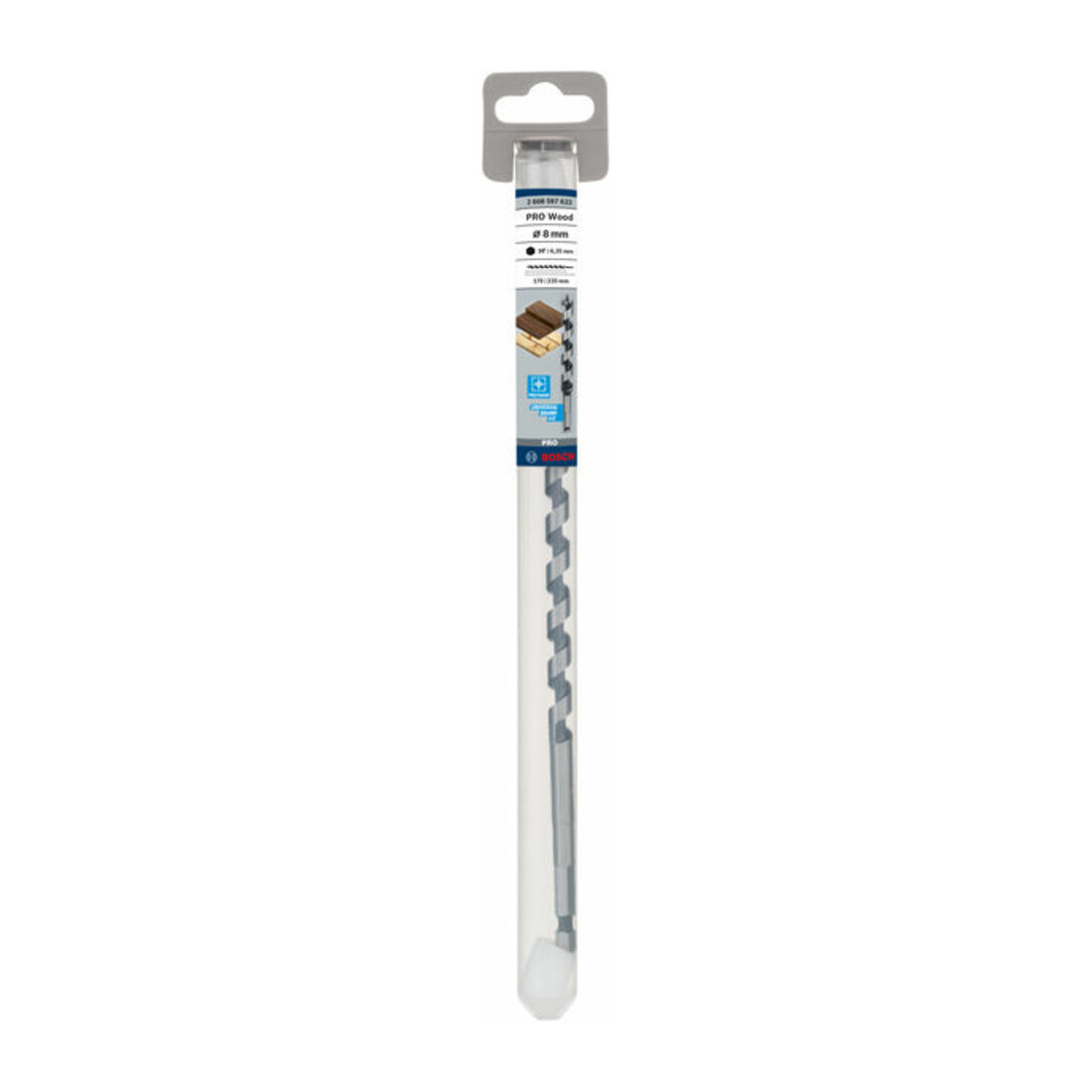 Bosch houtboor zeskant 8 x 170 x 235 mm d 6,35 mm
