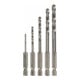 Bosch houtboorset met zeskantschacht 5-delig 2 - 6 mm