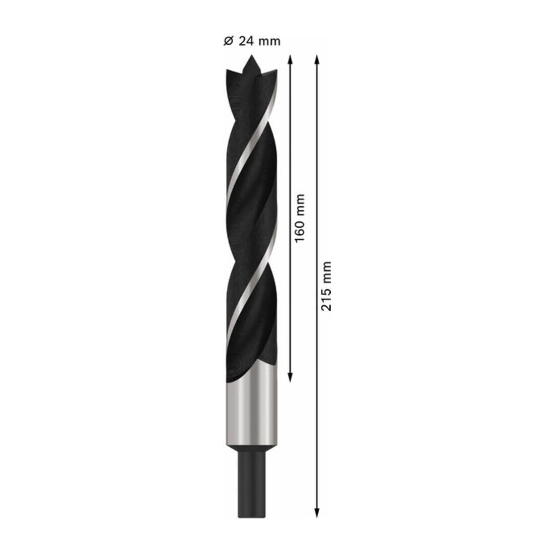 Bosch houtspiraalboor standaard 24 x 140 x 215 mm d 13 mm