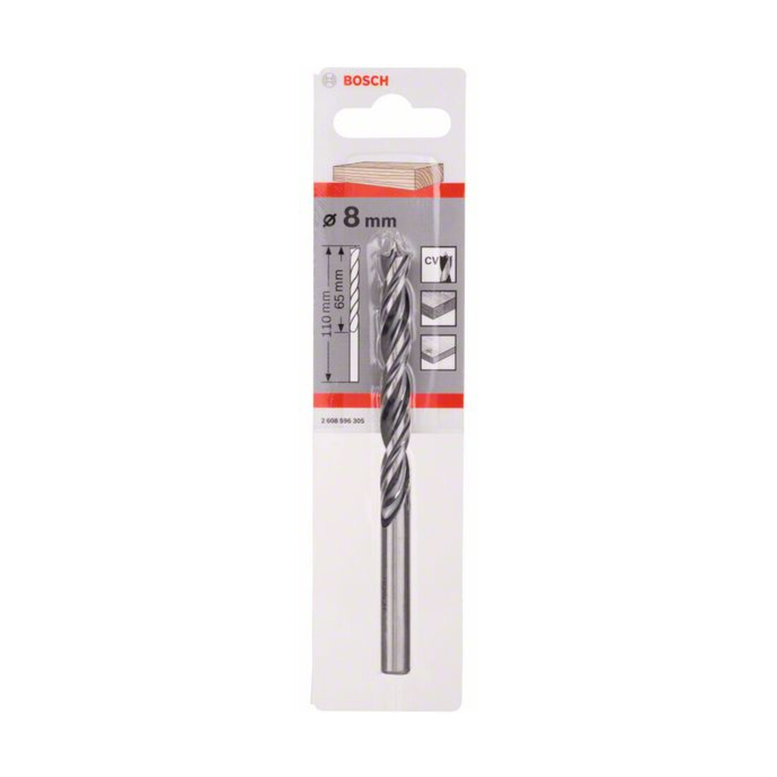 Bosch houtspiraalboor standaard 8 x 75 x 117 mm d 8 mm