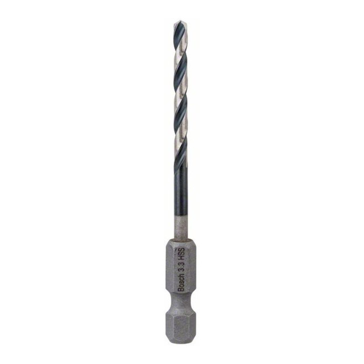 Bosch HSS Spiralbohrer Impact Control mit Sechskantschaft 3,3 x 36 x 75 mm