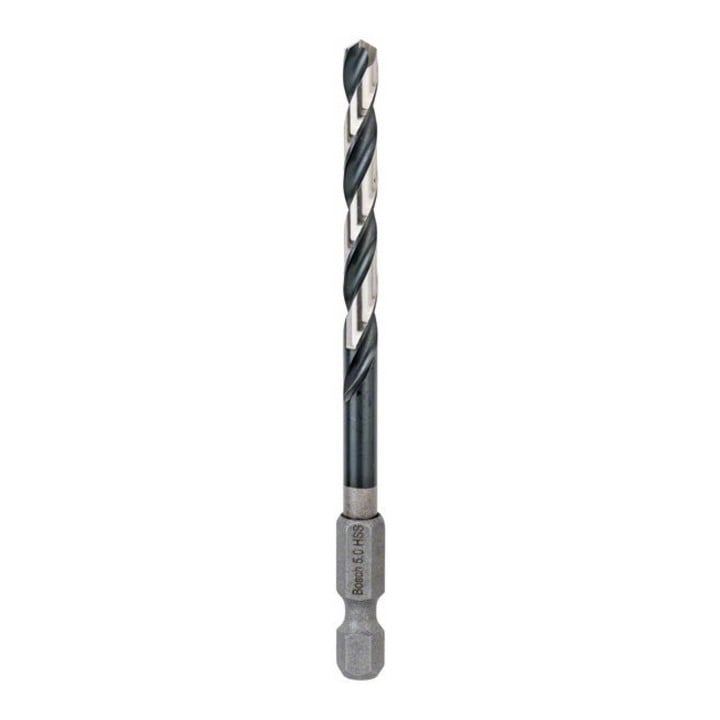 Bosch HSS Spiralbohrer Impact Control mit Sechskantschaft 5 x 52 x 91 mm