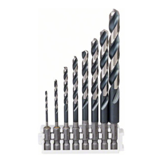 Bosch HSS Spiralboorset Impact Control met zeskantschaft 8-delig 2 - 10 mm