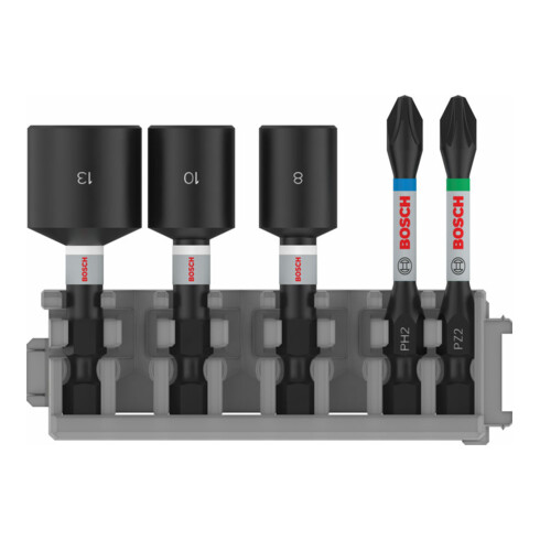 Bosch Impact Control 5-delige schroevendraaier bit en socket set