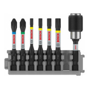 Bosch Impact Control 7-delige schroevendraaier bitset PH2 PZ2 T15 T20 T25,T30 50 mm