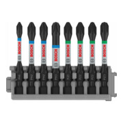 Bosch Impact Control 8-delige schroevendraaier bitset PH1 3x PH2 PH3 2 x PZ2 PZ3 50 mm