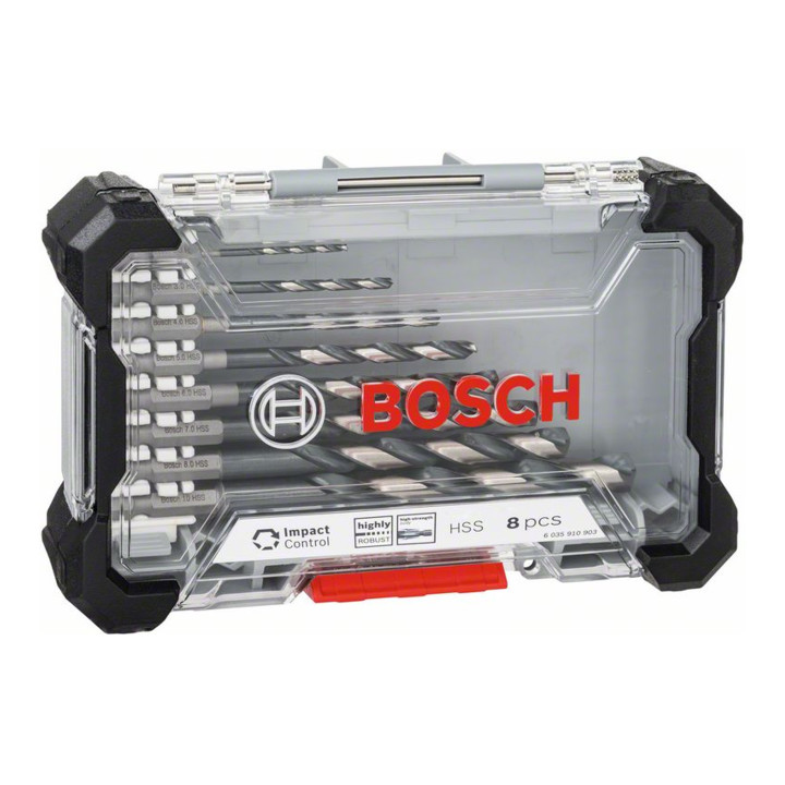Bosch Impact Control HSS-Spiralbohrer-Set 8-teilig