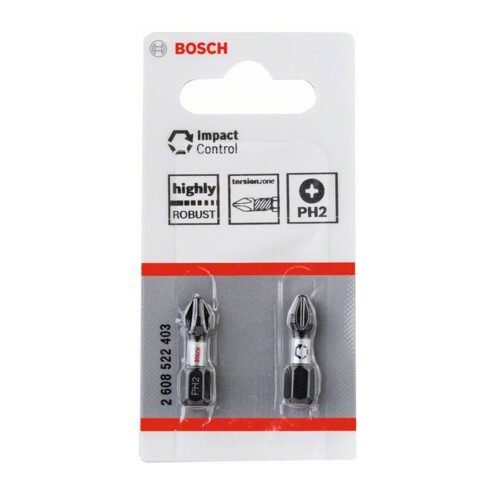 Bosch Impact Control PH2 Insert Bit 25 mm