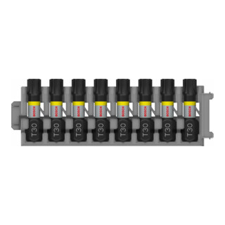 Bosch Impact Control Schrauberbitpack 8-teilig mit T30 25 mm
