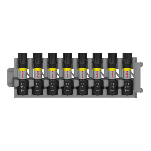 Bosch Impact Control Schrauberbitpack 8-teilig mit T30 25 mm