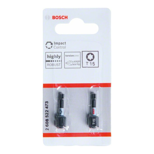 Bosch Impact Control T15 Insert Bits