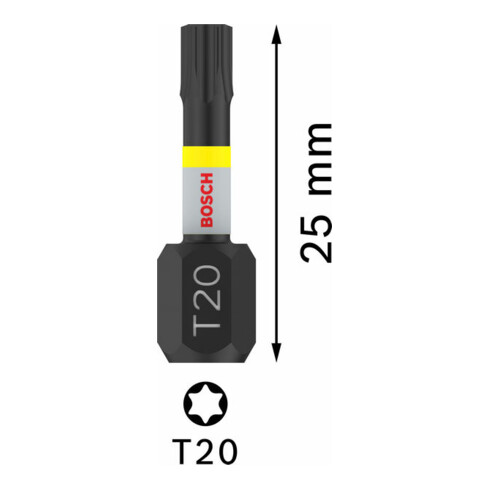 Bosch Impact Control T20 Insert Bits