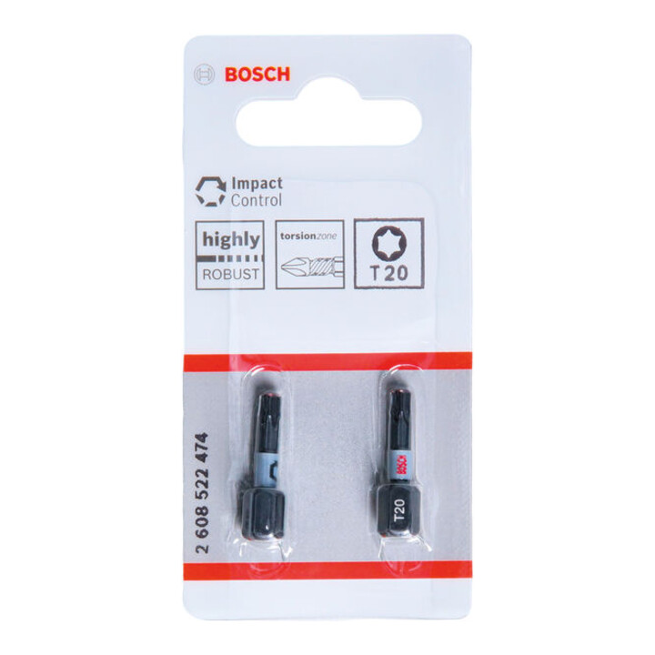 Bosch Impact Control T20 Insert Bits