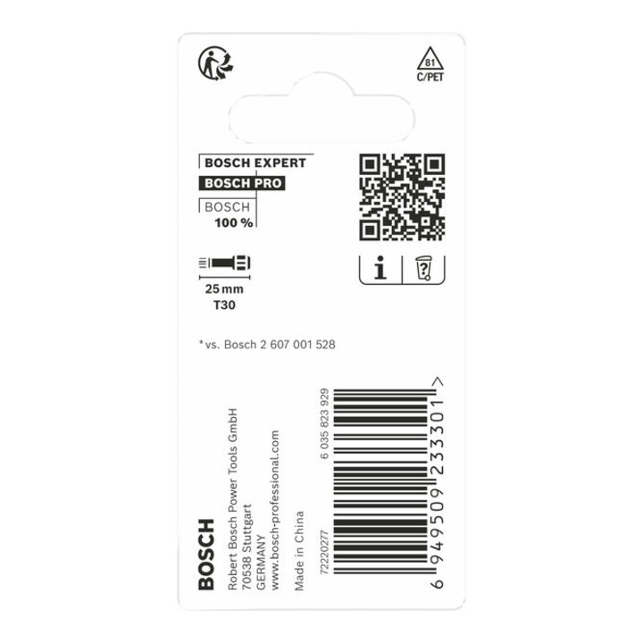 Bosch Impact Control T30 Insert Bits