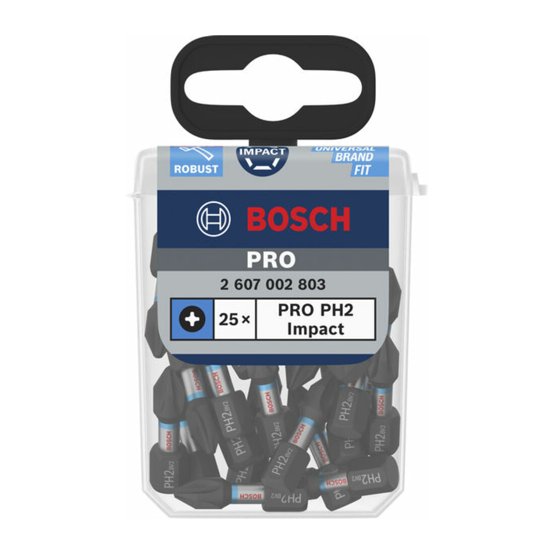 Bosch Impact PH2 25 mm 25 Stück. Für Schraubendreher