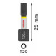 Bosch Impact T20 25 mm 25 pièces. Pour tournevis-4