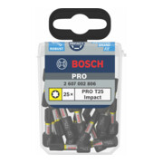 Bosch Impact T25 25 mm, 25 stuks. Voor schroevendraaiers-2