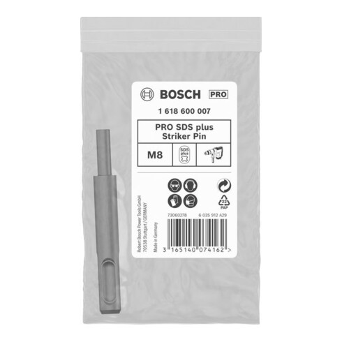Bosch inrijggereedschap voor anker SDS plus M8 diameter 6 mm lengte 80 mm