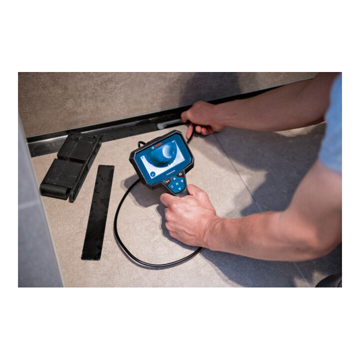 Bosch Inspektionskamera GIC 12V-4-23 C, 4 x 1.5 V-LR6-Batterie , Akku-Adapter