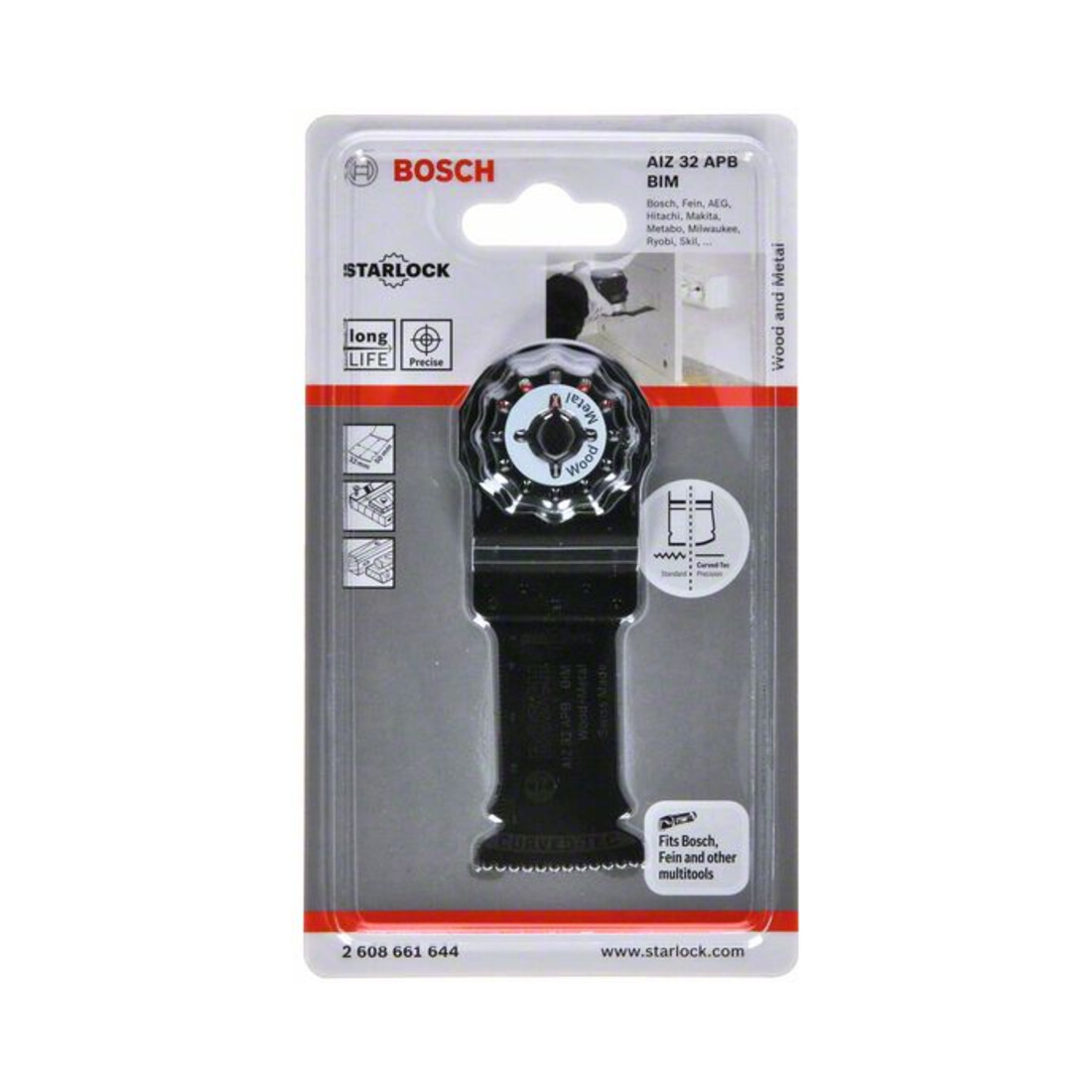Bosch invalcirkelzaagbladAIZ 32 APB voor Wood and Metal, BIM, 50 x 32 mm