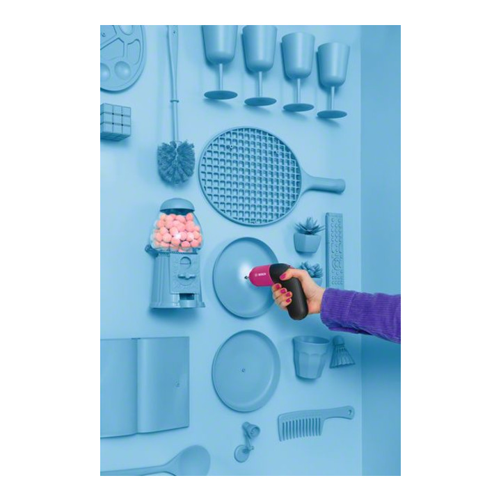 Bosch IXO draadloze schroevendraaier Colour Edition, accu- micro USB oplader, bit starter set