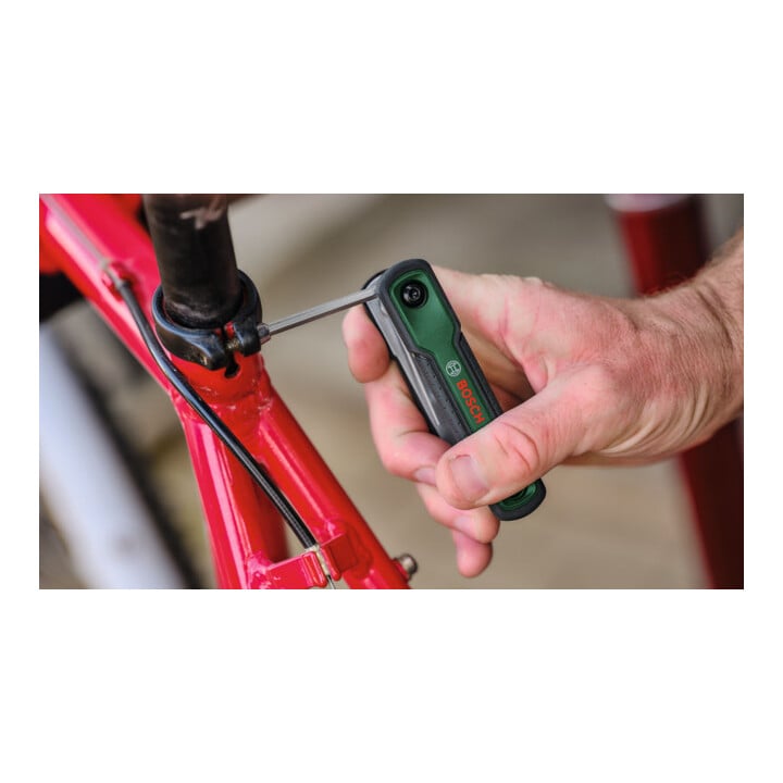 Bosch Jeu de clés hexagonales pliable 8-en-1 pour outils à main