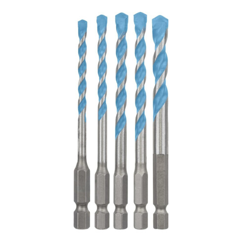 Bosch Jeu de forets à percussion HEX-9 5 pcs 4/5/6/8 mm MultiConstruction EXPERT