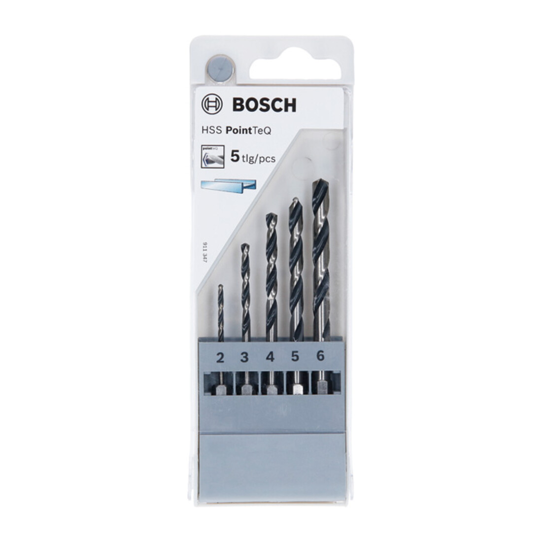 Bosch Jeu de forets hexagonaux HSS PointTeQ, 5 pcs 2/3/4/5/6 mm