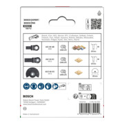 Bosch Jeu de lames bois et métaux tendres pour outils multifonctions oscillants, 3 pièces-5