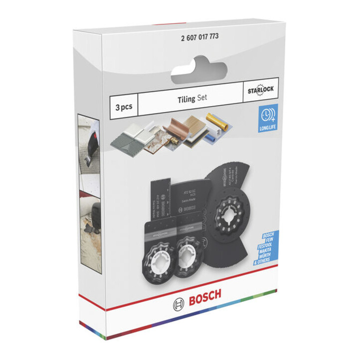 Bosch Jeu de lames pour carrelage, 3 pièces
