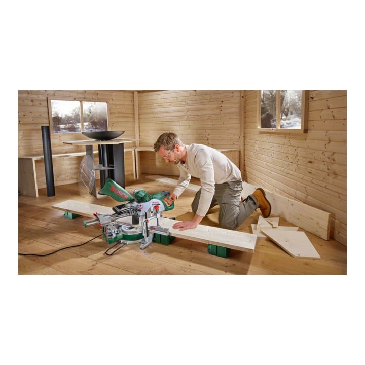 Bosch Kapp- und Gehrungssäge PCM 8 SD, mit Zug- und Dualbevel-Funktion