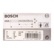 Bosch Karosseriebohrer HSS-R DIN 1897 4,9 x 26 x 62 mm-3