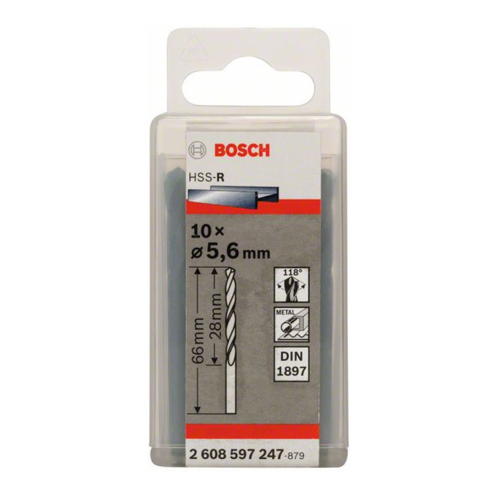Bosch Karosseriebohrer HSS-R DIN 1897 5,6 x 28 x 66 mm