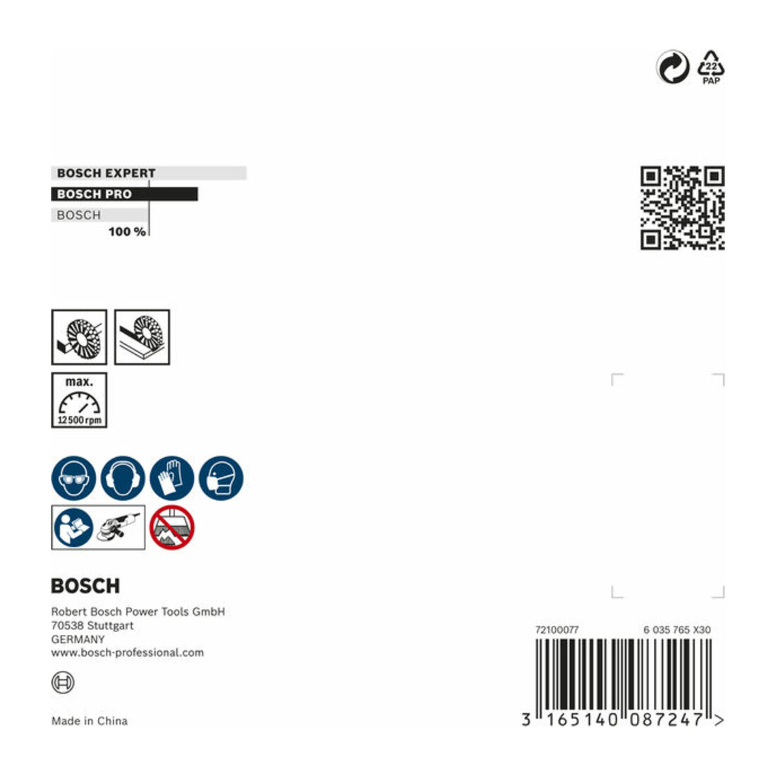 Bosch kegelborstel met geknoopte draad