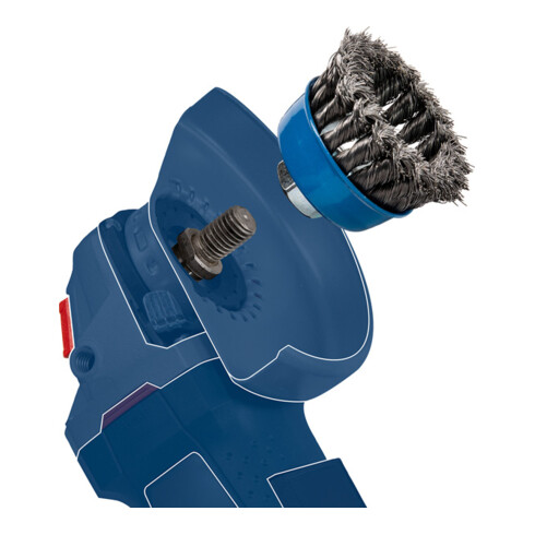 Bosch Kegelbürste Clean for Inox gewellt rostfrei 100 mm 0,35 mm 12500 U/min M14