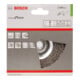 Bosch Kegelbürste Clean for Inox gewellt rostfrei 100 mm 0,35 mm 12500 U/min M14