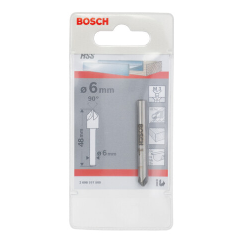Bosch HSS-Kegelsenker, zylindrischer Schaft