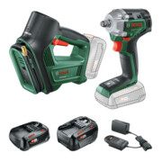 Bosch Kit Combo 18V UniversalImpactDrive+UniversalPump, 1x PBA 18V 2.0Ah+PBA 18V 4.0Ah
