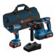 Bosch Kit Combo 2 pièces 18V : GSR 18V-45 + GBH 18V-22 + 2 x batterie 4.0Ah, chargeur rapide-1