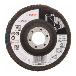 Bosch klepschijf X581 Best for Inox, schuin