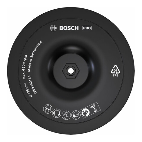 Bosch klitschijf 125 mm 8 mm