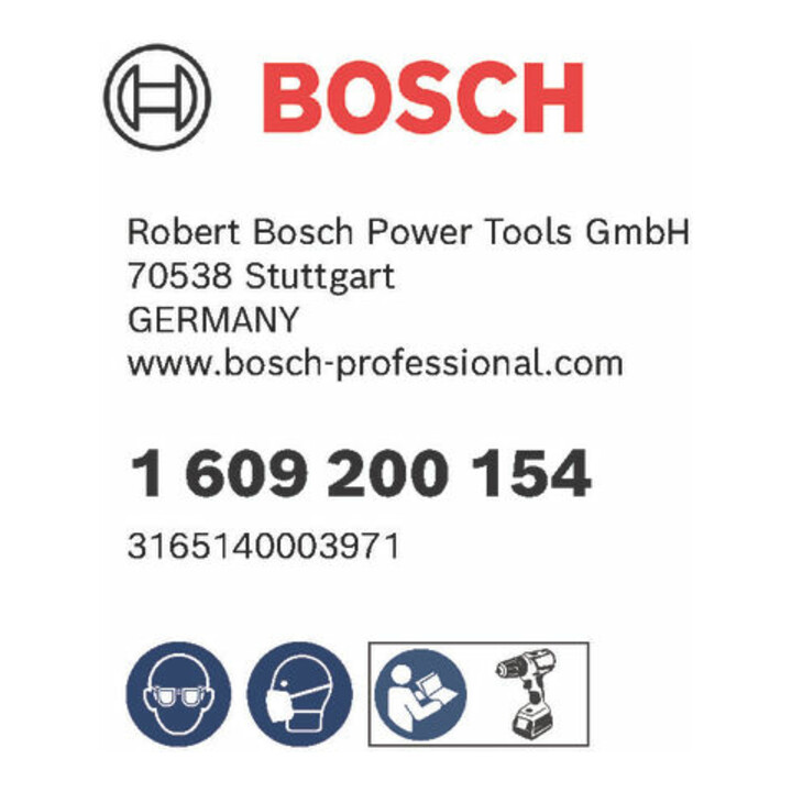 Bosch klitschijf 125 mm 8 mm