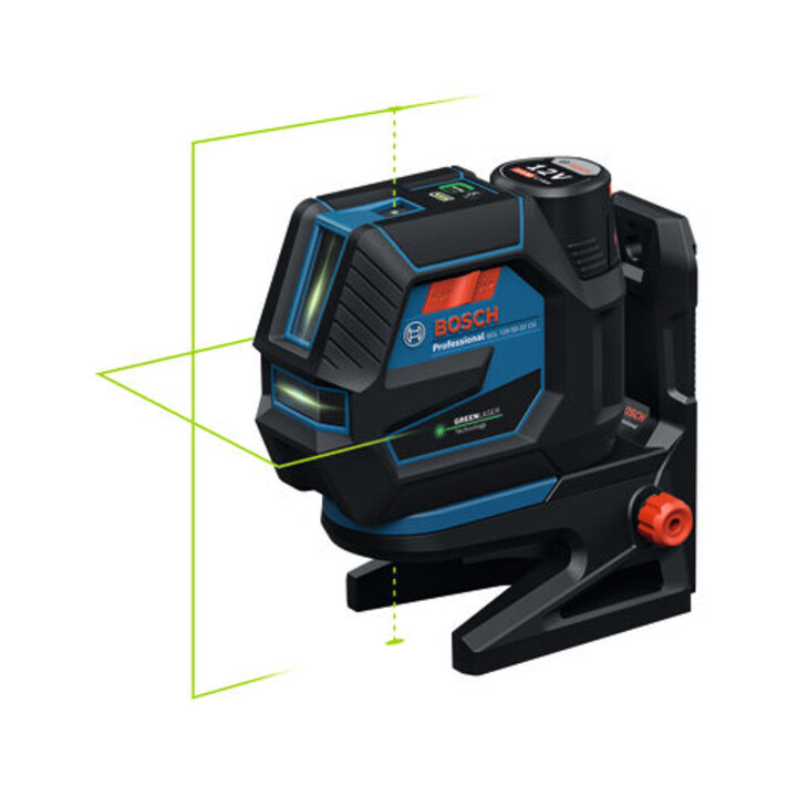 Bosch Kombilaser GCL 12V-50-22 CG avec 1 x batterie GBA 12V 2.0Ah dans L-BOXX