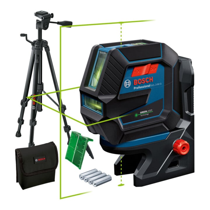 Bosch Kombilaser GCL 2-50 G mit Baustativ