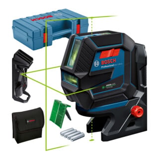 Bosch Kombilaser GCL 2-50 G mit Deckenklemme und Handwerkerkoffer